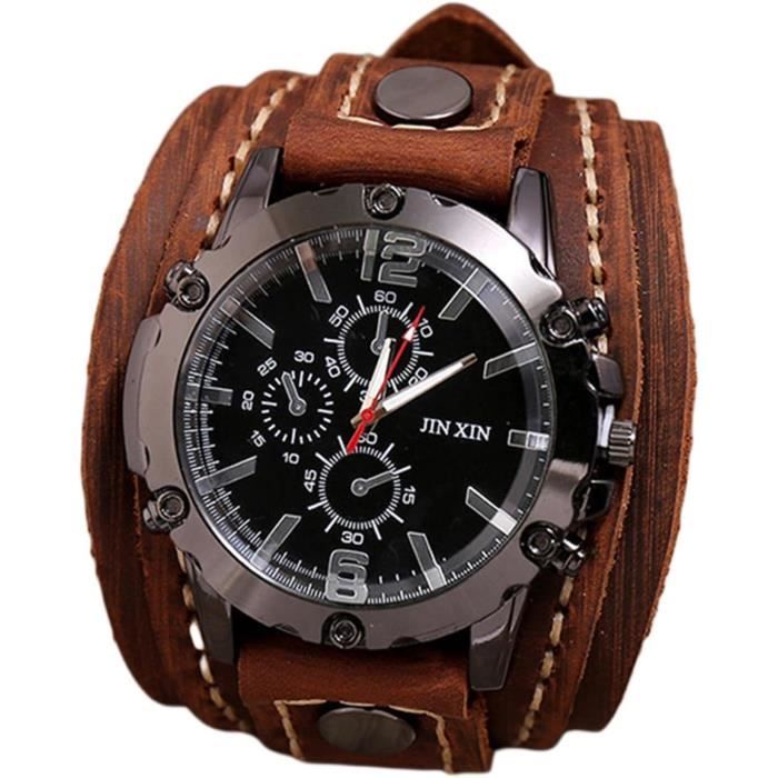 Montre bracelet sales large homme