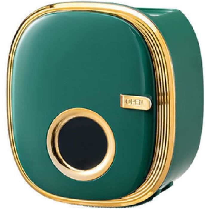 Porte Papier Toilette Sur Pied Avec Brosse WC - Support Amovible Et Sans Perçage - Noir - 7