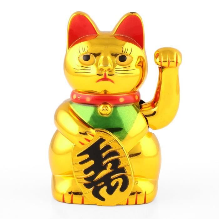 Chat Chinois Porte Bonheur A Bras Mobile Lucky Cat 5 Cdiscount Maison
