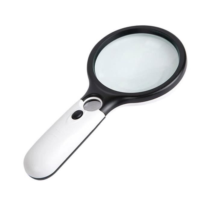 loupe grossissante avec lumiere