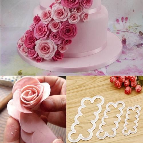 Testhoster Com A Faire Soi Meme Rose Petale Fleur Gateau Cutter Fondant Icing 3d Outil Decoration Moule Cake Design Patisserie Maison