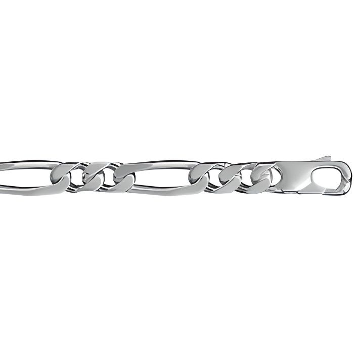 Chaine Homme Argent 925 50cm 7mm Maille Figaro 1 2 Cdiscount