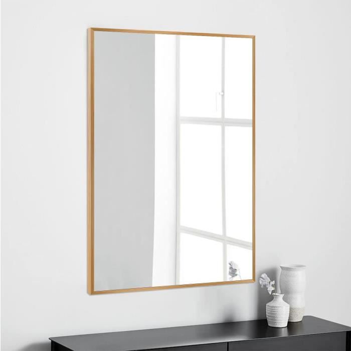 Miroir rectangulaire blanc 120 cm - à poser ou suspendre CODY Miroir rectangulaire blanc 120 cm - à poser ou suspendre CODY