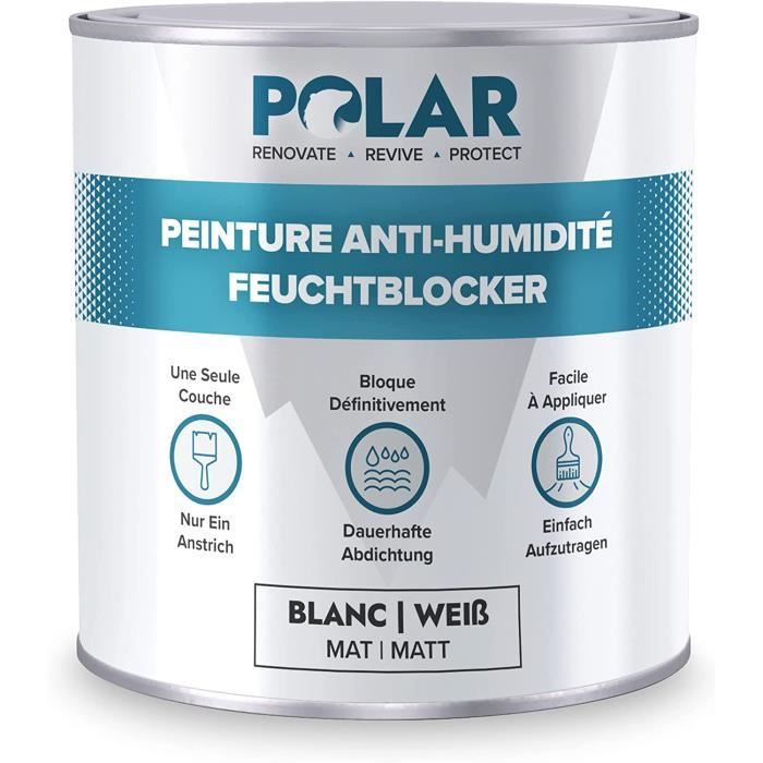 Peinture Anti-humidité - Blanc mat 750 ml - Bloque-tâches