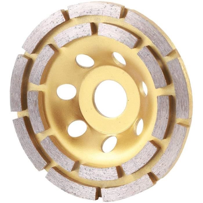 Pearl Abrasive - P4 Meules à boisseau pour le béton et la maçonnerie. double rangée 5