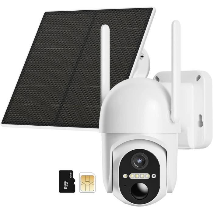 2K 3G4G LTE Caméra de Surveillance Extérieure sans Fil Solaire avec — free download
