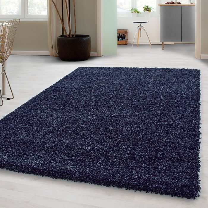 Tapis Shaggy Longue Pile Facile D Entretien Tapis De Couleur Unie