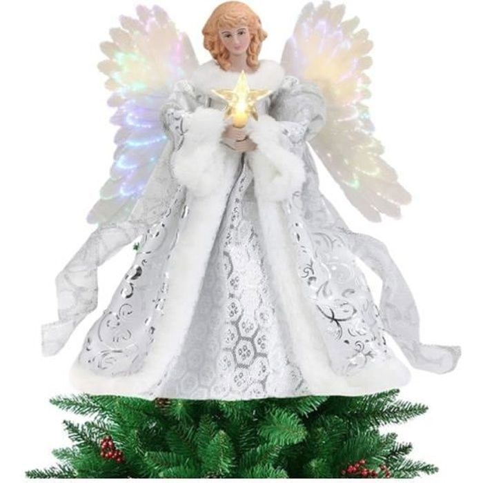 Topper de Sapin de Noël Ange - 25x30cm Ange de Noël Haut du Sapin de