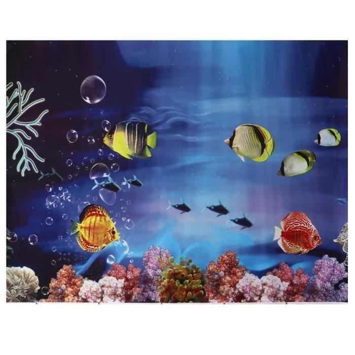 Aquarium 3d Fond De Reservoir De Poissons Autocollant Adhesif Papier Peint Reservoir De Poissons Des Images Decoratives Toile De F Achat Vente Aquarium Aquarium 3d Fond De Reservoir Cdiscount