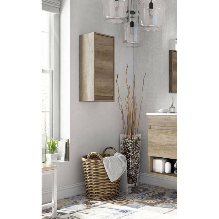 Armoire Murale Salon Coiffure Dorée - Support Sèche-Cheveux + Tiroirs - 40x30x48cm