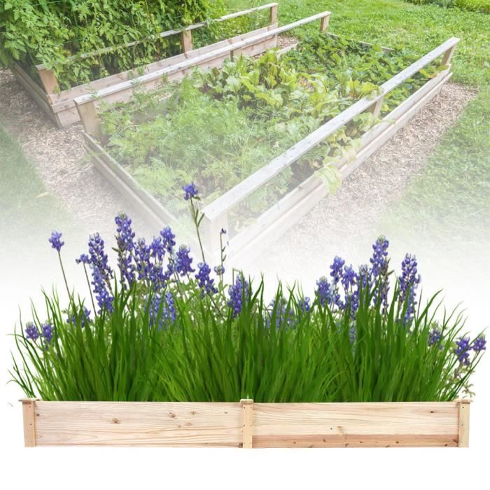 Jardinière Rectangulaire En Bois De Cèdre Rustique – Pour Plantes D'intérieur, Succulentes – Déco De Table, étagère, Balcon