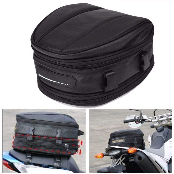 Sac arri?�re de moto, 7,5 ?� 10 l - Sac de transport ?� bandouli?�re imperm?�able., noir - Cdiscount Auto