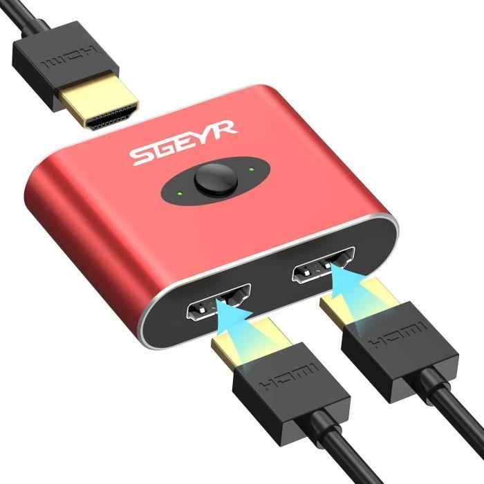 Panneau Mural HDMI 4 Ports - Prise Murale Audio Vidéo HD Sans Soudure