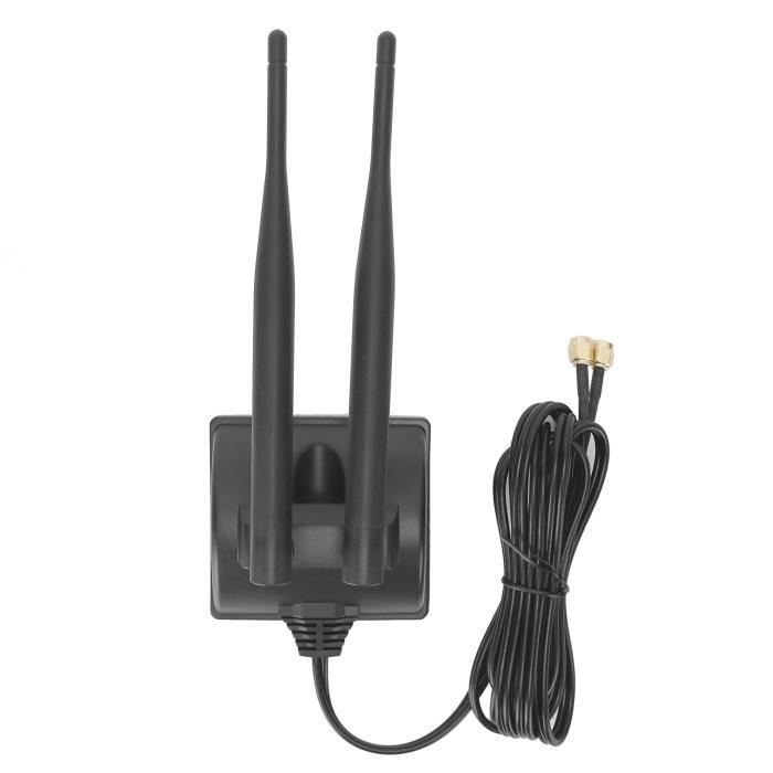 EJ.life antenne WiFi 6DBI Antenne WiFi 2.4G / 5G double bande 6DBI RP-SMA Kit pour accessoires de routeur réseau sans fil