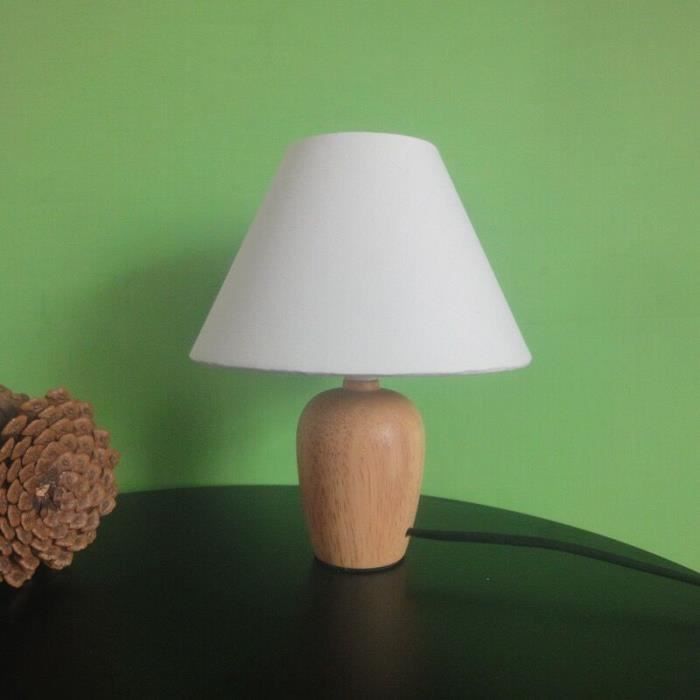 B lampe de Table en bois rétro douille E27 support de Base de lampe de  bureau Vintage prise ue lampe de chevet décora,LAMPE A POSER - Cdiscount  Maison