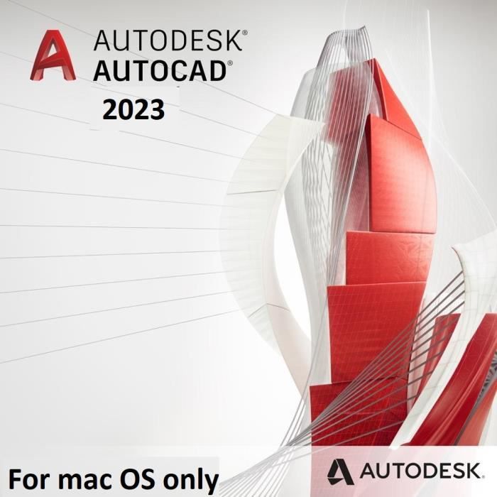 Logiciel CAO – Autodesk – AutoCAD 2023 – macOS – 2D et 3D – Installation hors ligne autonome