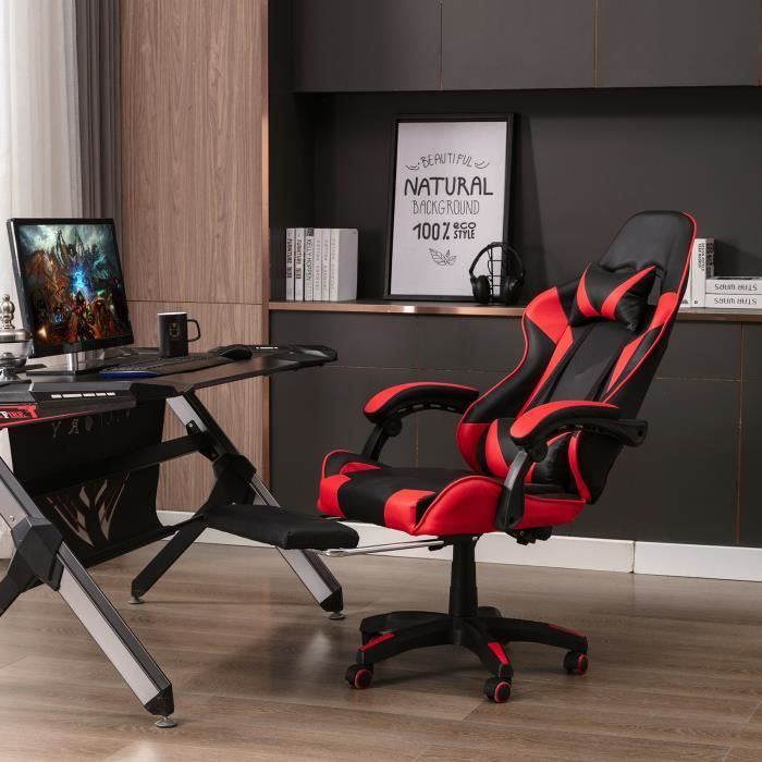 BenyLed Chaise Gaming Fauteuil Gaming en Tissu Fauteuil Bureau Ergonomique avec Appui-T/ête et Support Lombaire Chaise Gaming Hauteur R/églable et Dossier Inclinable Camouflage