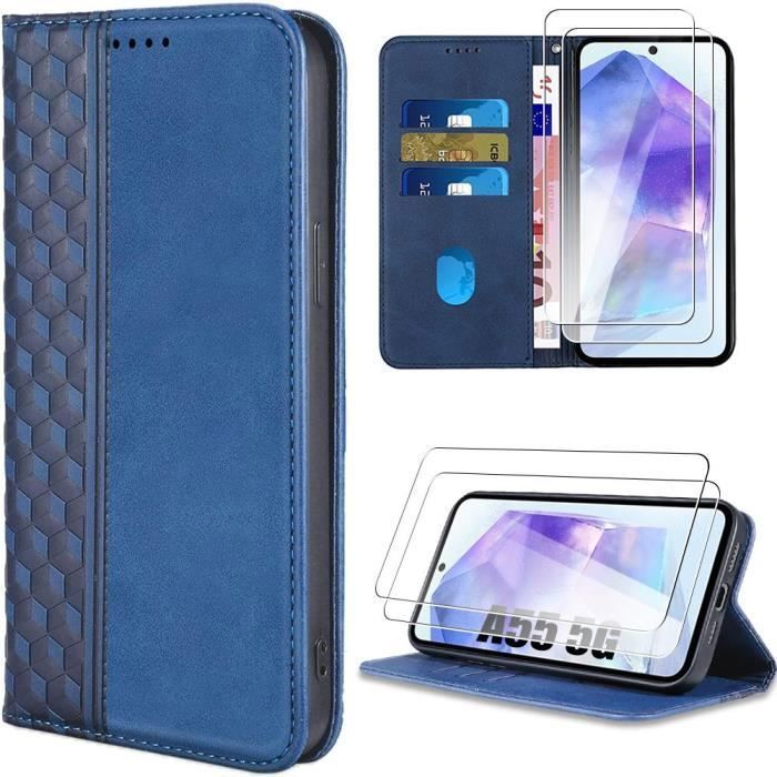 Housse Coque Rabat Olympia Neo - Étui Protection Antichoc Cuir Synthétique, Smartphone