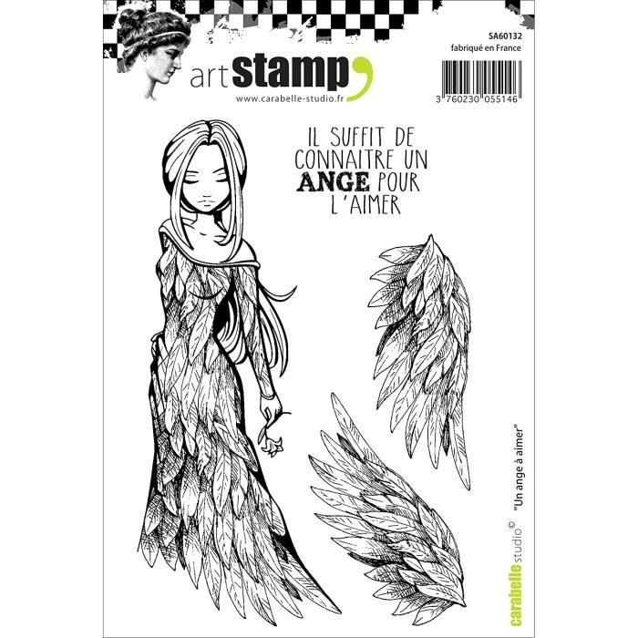 Carabelle Studio – Tampon A6 « A Little Boy » – Caoutchouc Blanc – Scrapbooking & Cartes – 10x14 Cm