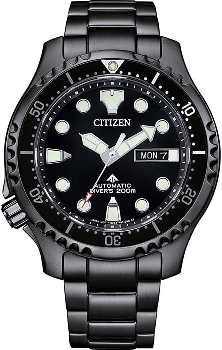 Citizen - Montre Hommes - Automatique - Analogique - Bracelet Acier inoxydable Noir - NY0145-86E
