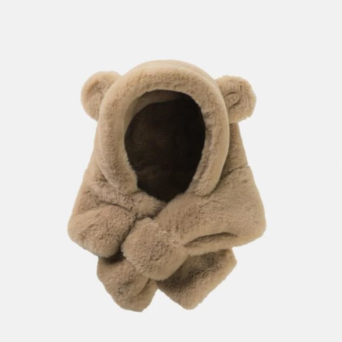 Vêtement Enfant 3-5 Ans Ensemble Chapeau D'Hiver Pour Enfants Et Mitaines Gants Chauds En Polaire Tricotée Gants Épais Pour Bébé Enfants Tout-Petits Cagoule Enfant