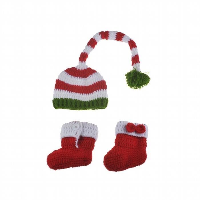 Costume Père Noël Bébé - Ensemble Polaire 3 Pièces (haut, Pantalon, Chapeau) Pour Nouveau-né