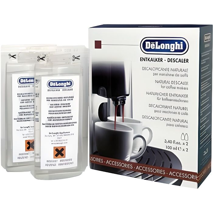 NOKALK Natuurlijke ontkalker 2 x 100 ml Accessoires en onderhoud 5513296011 DELONGHI Accessoires en onderhoud 5513296011 DELONGHI