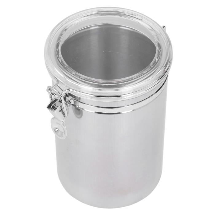 Boîte Hermétique Acier Inoxydable 304 50L - Contenant Riz Farine Avec Couvercle Et Pinces