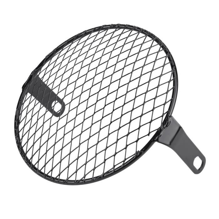 Grille De Phare Moto 6,5 Pouces – Style Rétro – Protection Lentille – Pour Cruiser, Chopper, Café Racer