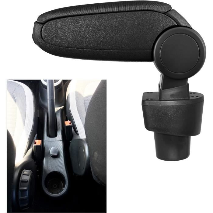 ZENVI Repose-bras Compatible With Peugeot 207 Accoudoirs 207 CC Console Centrale Accoudoir Bicouche Espace Rangement Peut Etre Utilise Comme Coudiere Pour Conducteur(style Noir