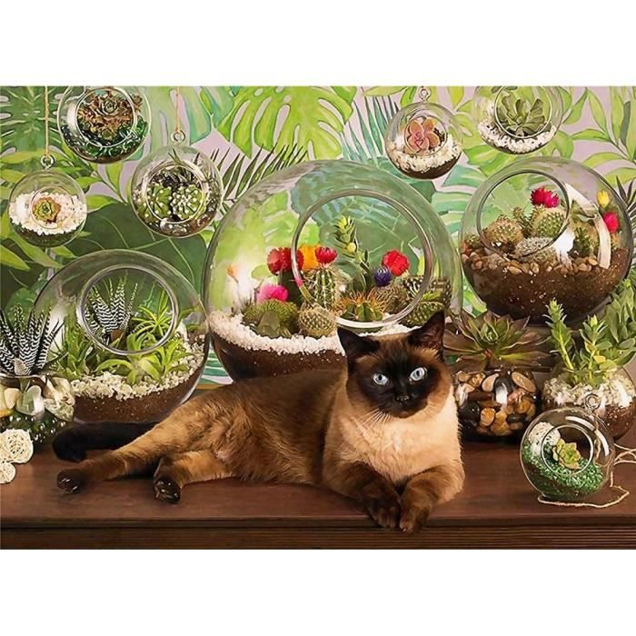 YHX926 Diamond Painting,Cloche Chat,5D Broderie Diamant Kit