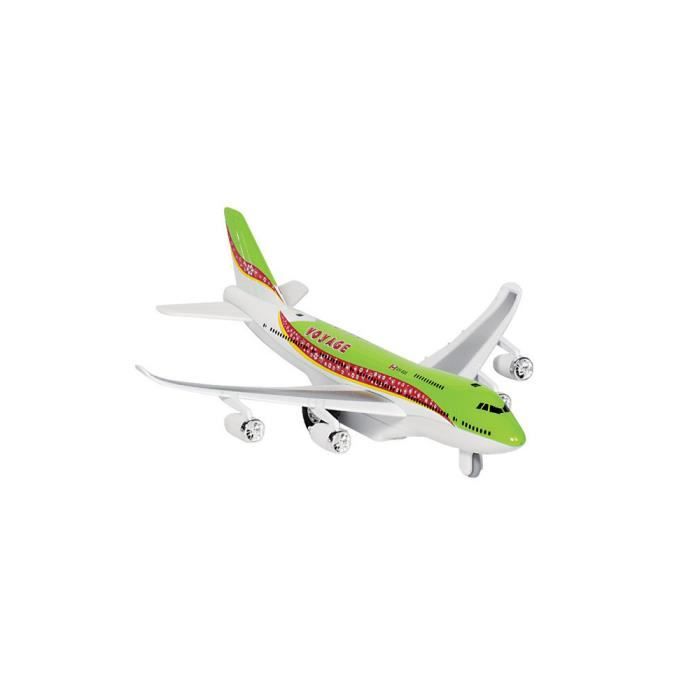 Avion Avec Son Et Lumiere Vert Et Blanc Luc Achat Vente