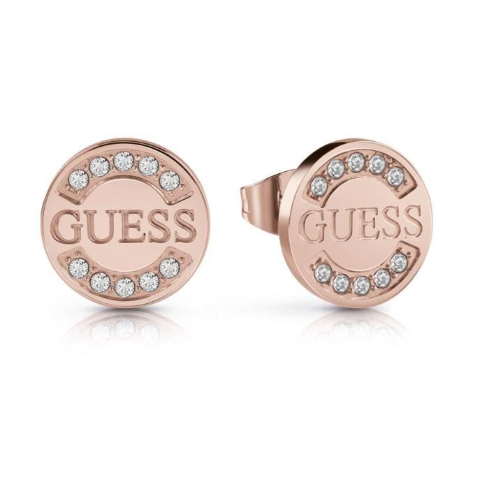 GUESS Orecchini Vintage In Acciaio Rosa – Eleganti E Raffinati Per Un Look Alla Moda