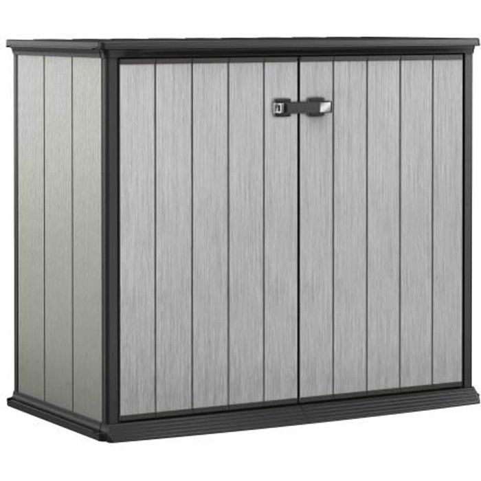 Keter Armoire de rangement de jardin Patio Store Gris