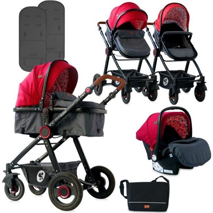 lorelli poussette combinée trio 3 en 1