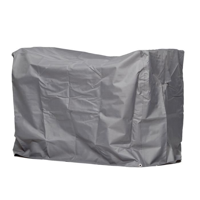 Housse Salon De Jardin Extérieur 125x63x74 Cm - Tissu Oxford 600D Résistant, Imperméable, Anti-UV Avec Aération - Protection Meubles Extérieurs