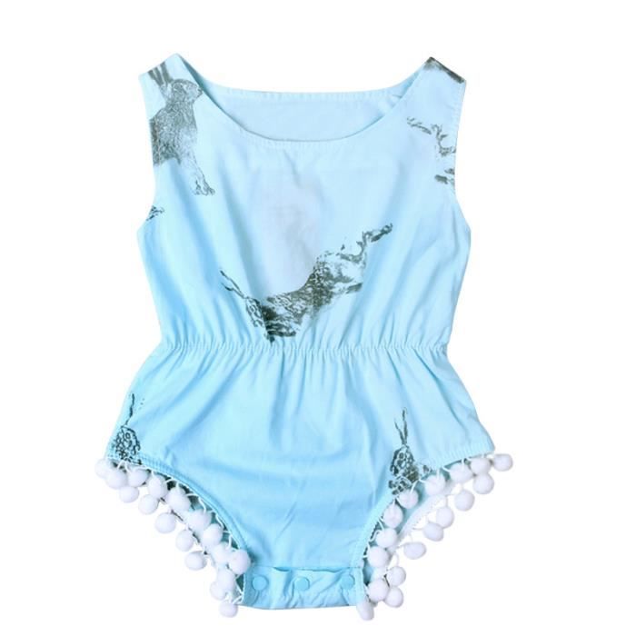 024 Mois Barboteuse Grenouillère Filles Bébés Combinaison Short Petite