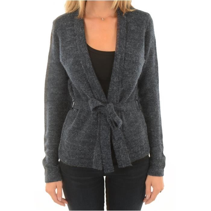 Gilet ceinturé femme