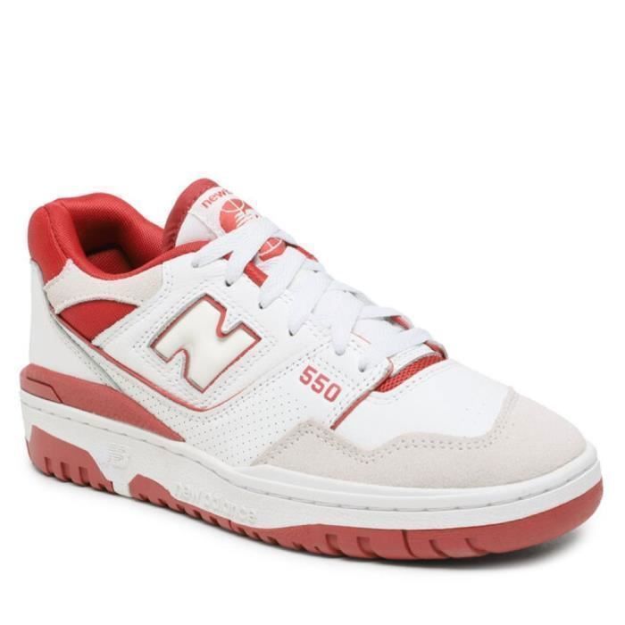 New Balance Chaussures - NEW BALANCE - 550 - Homme - Adulte - Blanc - Cuir - Lacets - Plat