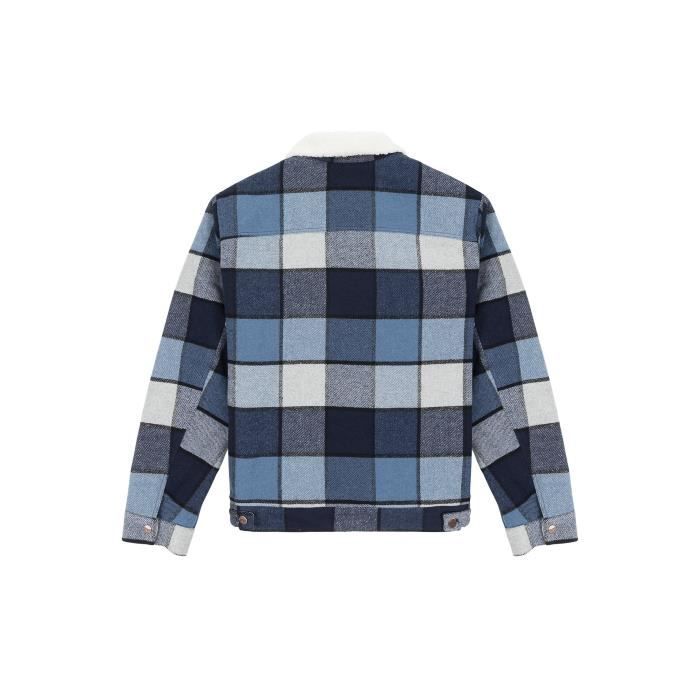 Veste à carreaux sales en laine hacienda