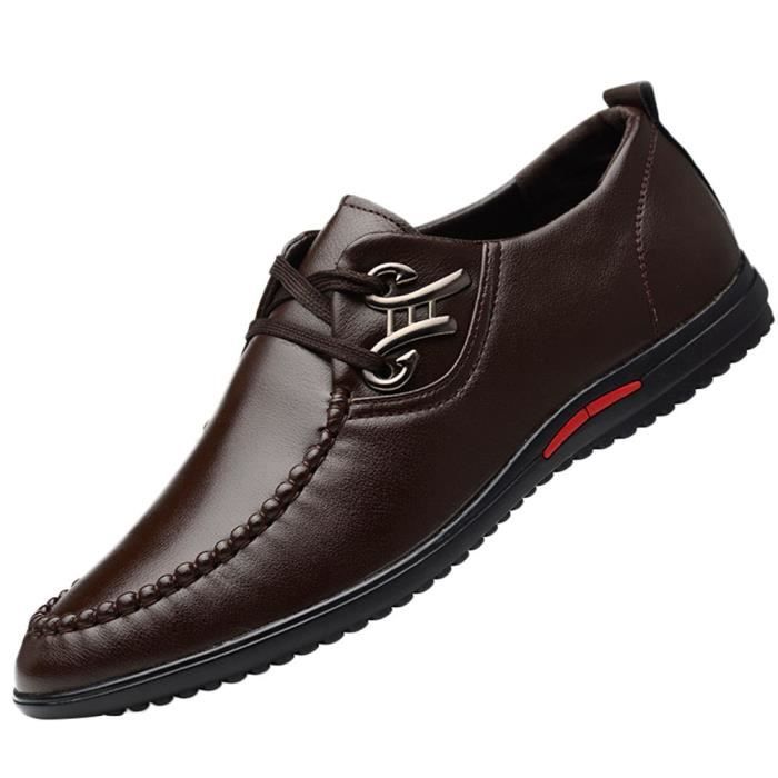 derbies cuir souple homme