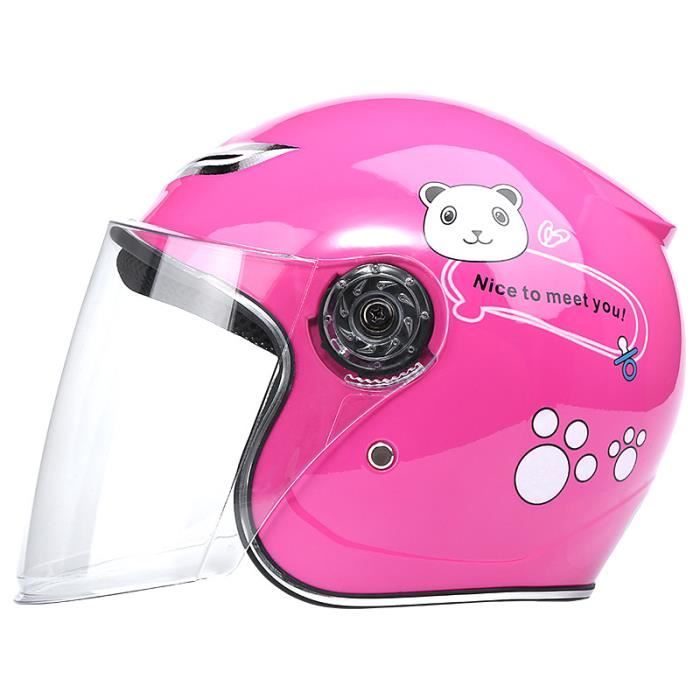 Rouge Ouyou Casque Integraux Velo Moto Pour Enfant Fille Garcon Vetements De Protection Motos Accessoires Et Pieces