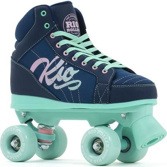 Patin Roller Quad - RIO ROLLER - Lumina Navy/Green - Mixte - Roller - Régulier