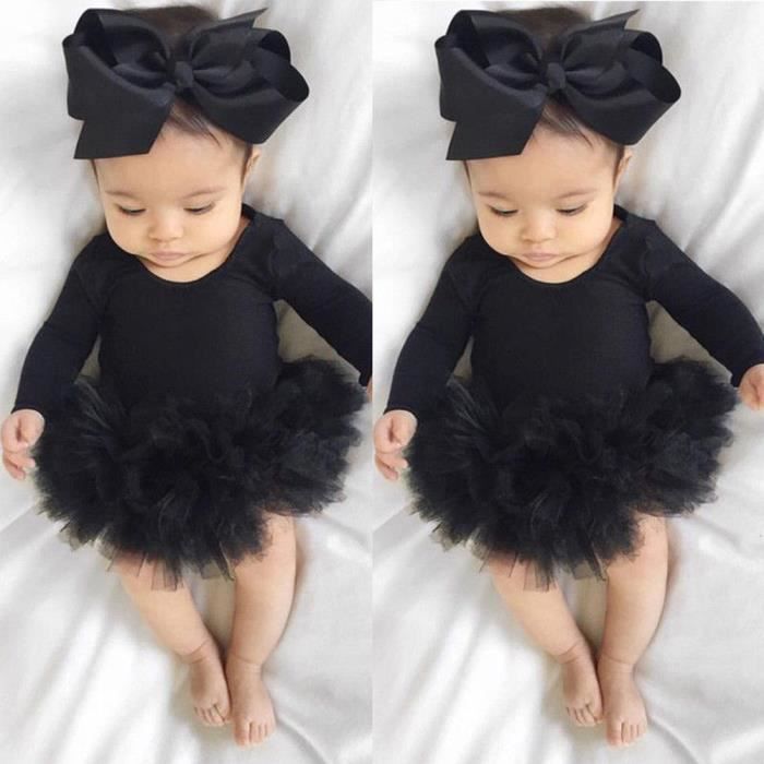 Tutu top noir bebe