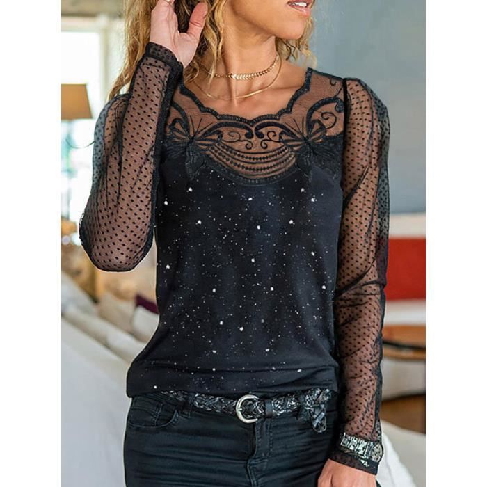 Pull hotsell manche transparente
