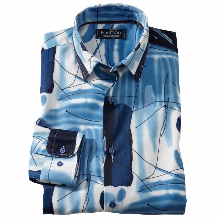 Chemise homme 2025 polyester microfibre