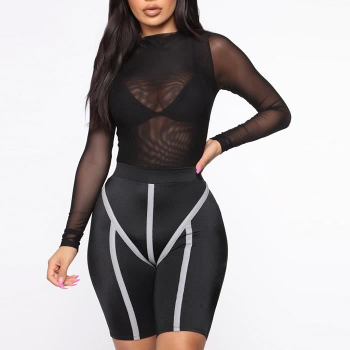 Femmes One Piece Lingerie Combinaison Pyjama Dentelle Body Sexy Sous Vetements ZUIHAO36786 Le noir Cdiscount Pret a Porter