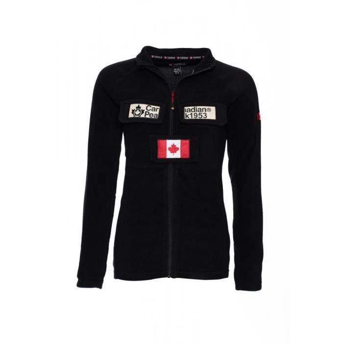 Polaire Femme - CANADIAN PEAK - TANTOUNEAK - Randonn?�e - Noir - Manches longues Noir - Cdiscount 