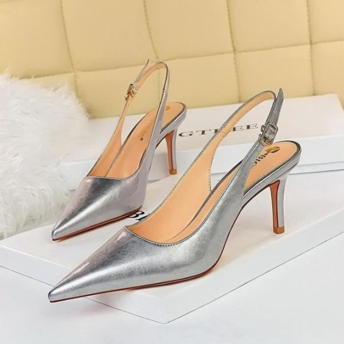 Escarpin argente femme pas cher new arrivals