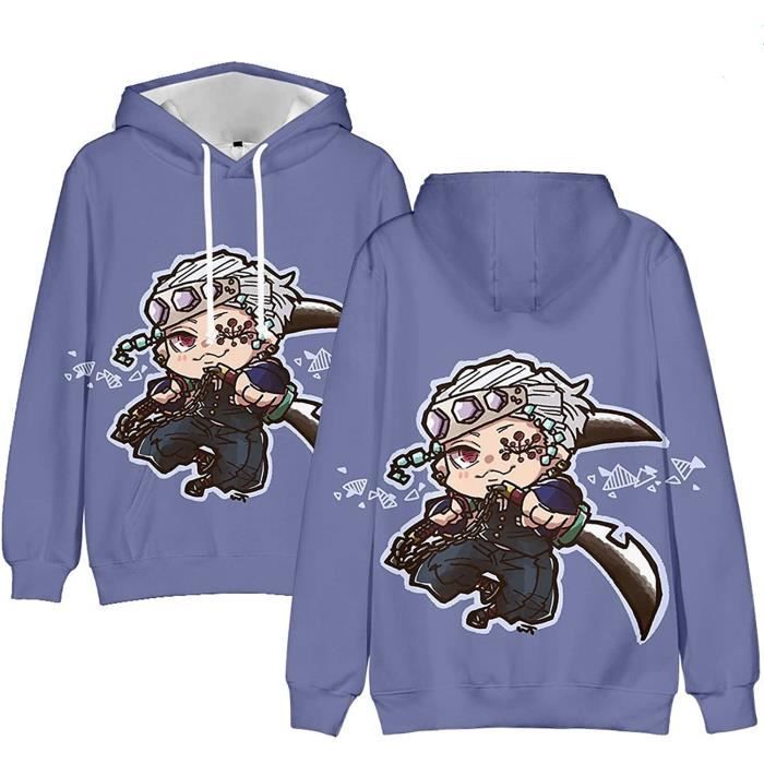 Nouveau Anime Demon Slayer Sweat à Capuche Impression 3D Sweat Hommes Femmes Mode Sweat à
